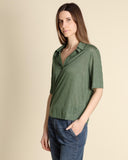 Polo in jersey di lino