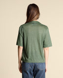 Polo in jersey di lino