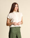 Camicia in cotone operato