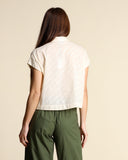 Camicia in cotone operato