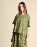 Blusa in popeline di cotone