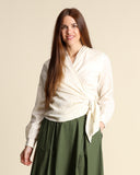 Camicia in ctone operato