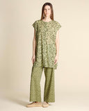 Camicia lunga in mussola di cotone