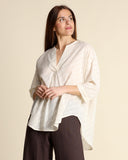 Blusa in cotone operato