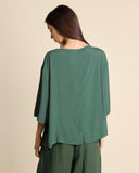 Blusa in crepe di misto seta