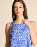 Top in popeline di cotone