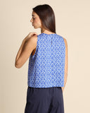 Top in popeline di cotone