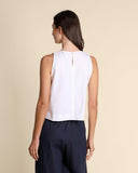Top in popeline di cotone