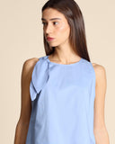 Top in popeline di cotone