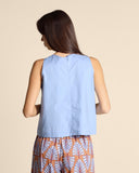 Top in popeline di cotone