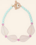 Collana in vetro e resina