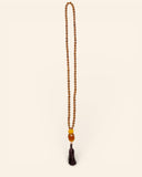 Collana di semi, vetro e resina