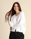 Cardigan in jersey di cotone