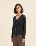Cardigan in jersey di misto cotone