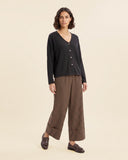 Cardigan in jersey di misto cotone