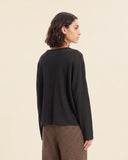 Cardigan in jersey di misto cotone