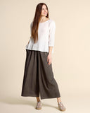 Blusa in mussola di cotone goffrata