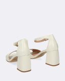 SAndali con tacco in pelle