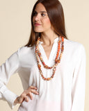Collana in perle rivestite