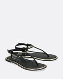 Sandali bassi in pelle