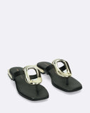 Sandali bassi in pelle