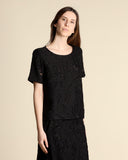 Blusa in pizzo devoré