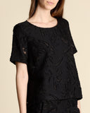 Blusa in pizzo devoré