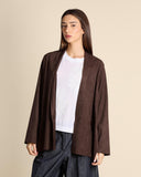 Giacca effetto camoscio