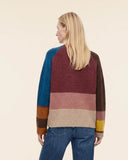 Maglia color block in misto alpaca