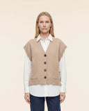 Gilet in lana e cashmere