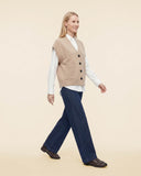 Gilet in lana e cashmere