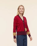 Cardigan in lana merinos extrafine