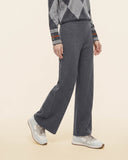 Pantaloni in misto lana merinos