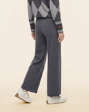 Pantaloni in misto lana merinos