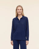 Maglia a polo in lana merinos
