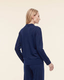 Maglia a polo in lana merinos