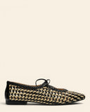 Ballerine in pelle intrecciata