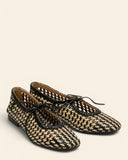 Ballerine in pelle intrecciata
