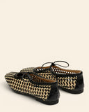 Ballerine in pelle intrecciata
