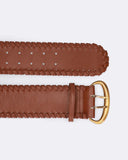 Cintura alta in pelle