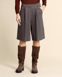 Bermuda gessati in jersey