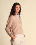Cardigan con zip