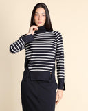 Maglia dolcevita a righe