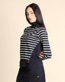 Maglia dolcevita a righe