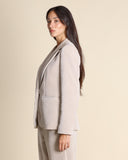 Giacca in jersey di velluto a coste