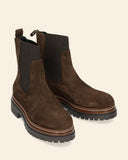 Chelsea boots in camoscio