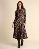 Abito lungo jacquard