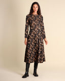 Abito lungo jacquard