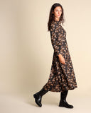 Abito lungo jacquard