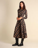 Abito lungo jacquard